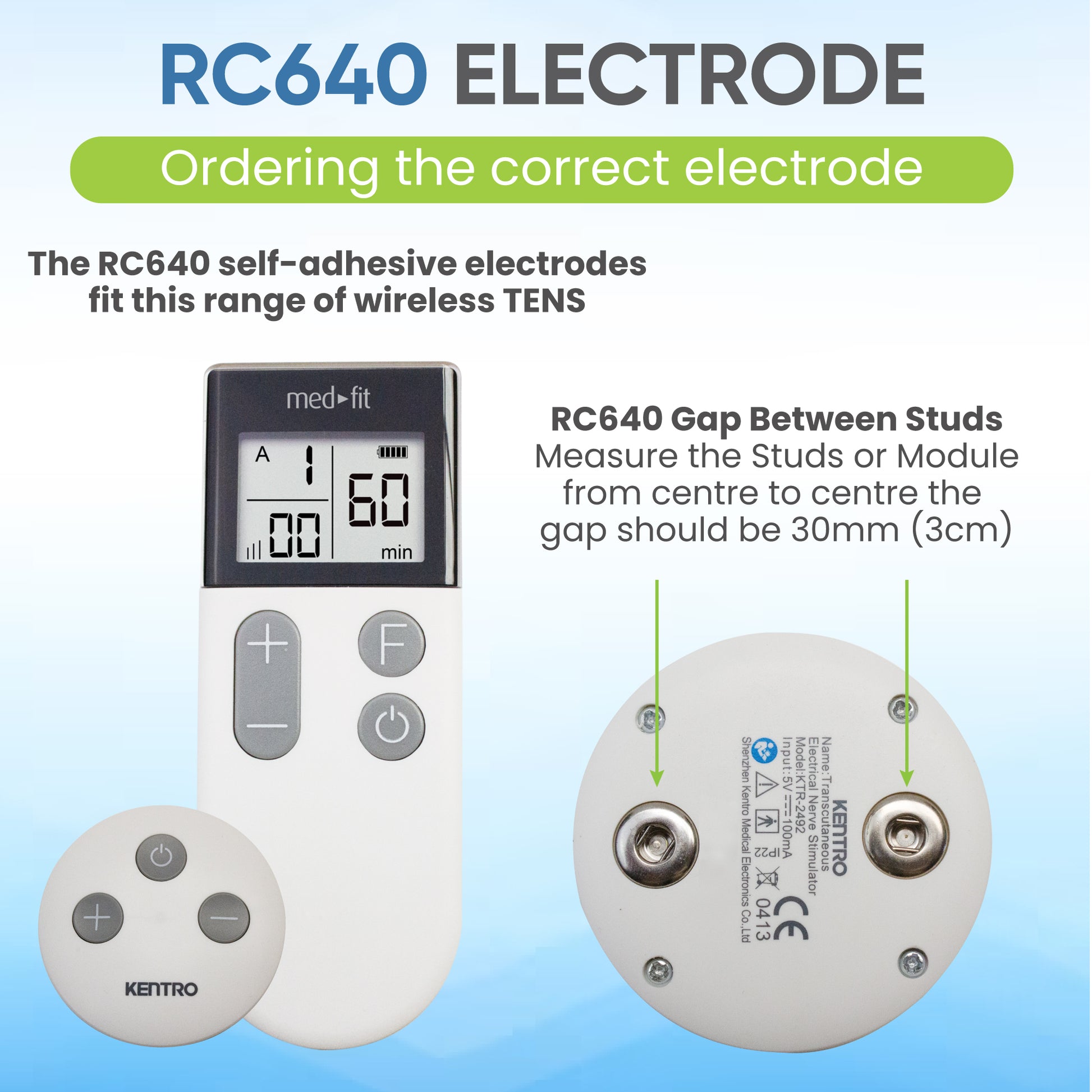 Butterfly Wireless TENS Electrodes