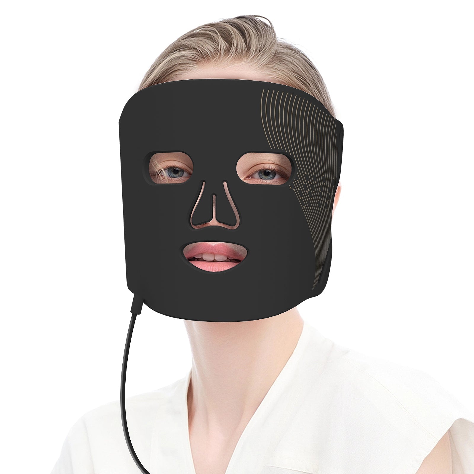 Woman weather a Med-Fit LED Face Mask