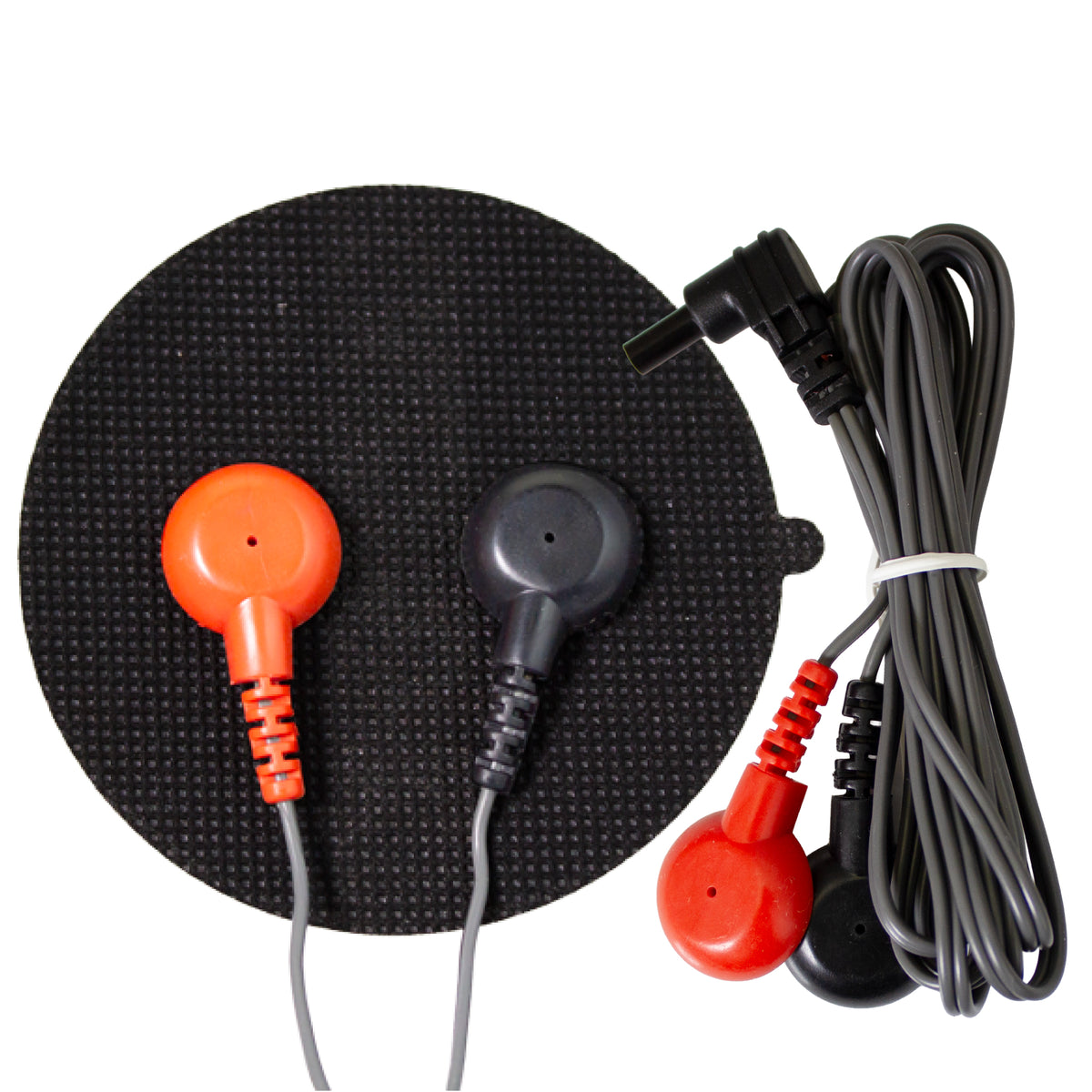 Premium Round TENS Electrode Pad with Blue Gel and 3.5 mm Lead