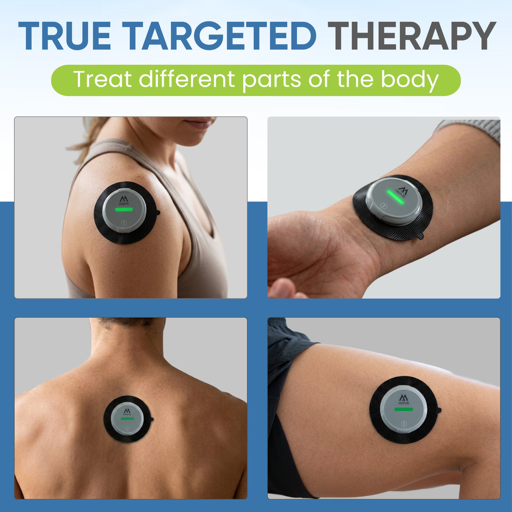 Med-Fit 8cm Round Dual Magnetic Stud Electrodes